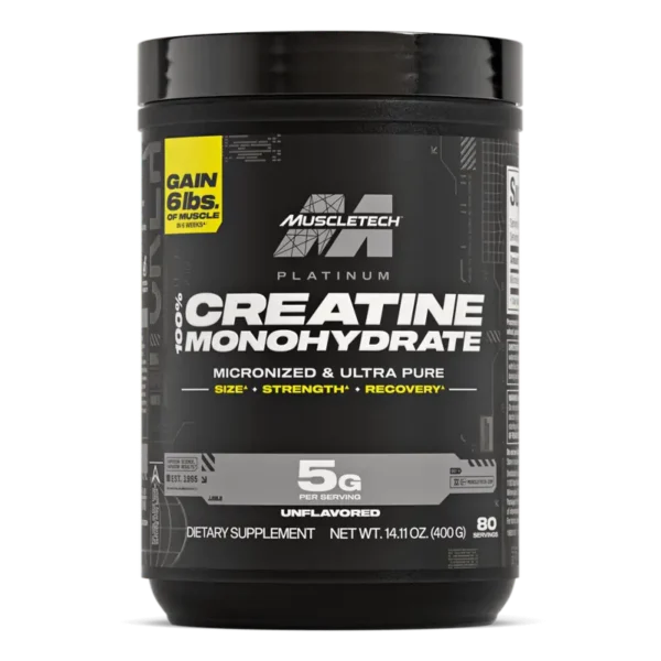 MuscleTech 100% Platinum Creatine 400g - 80 Serv