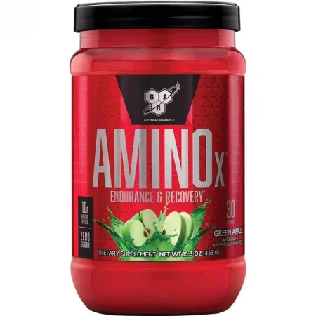 BSN - Amino X Muscle Recovery & Endurance Powder with BCAAs - Green Apple - 30 serv.