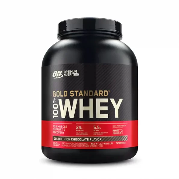 On Nutrition - Optimum Gold Standard -100-whey-2.27Kg Or 4.5Kg - جولد ستاندارد واي بروتين ٢.٢٧ او ٤. ٥ كيلو