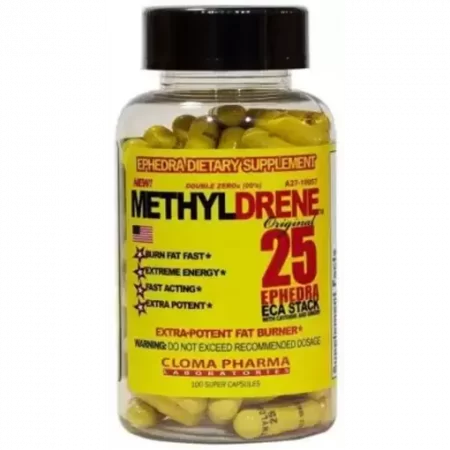 Cloma Pharma - Classic Nutrition Methyldrene 25 Fat Burner - 100 Caps.