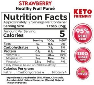Zero Treat - Healthy Strawberry Puree - 180 gm - Image 2