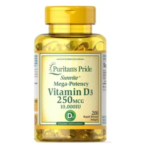 Puritan's Pride - D3 10,000 IU - 100 Softgels فيتامين دال د