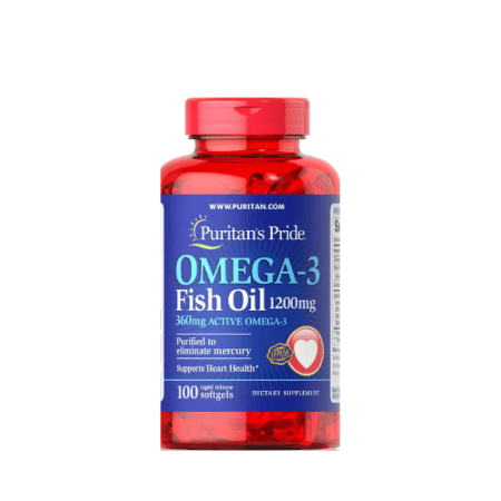 Puritan's Pride - Omega-3 Fish Oil - 1200 mg - 100 softgels