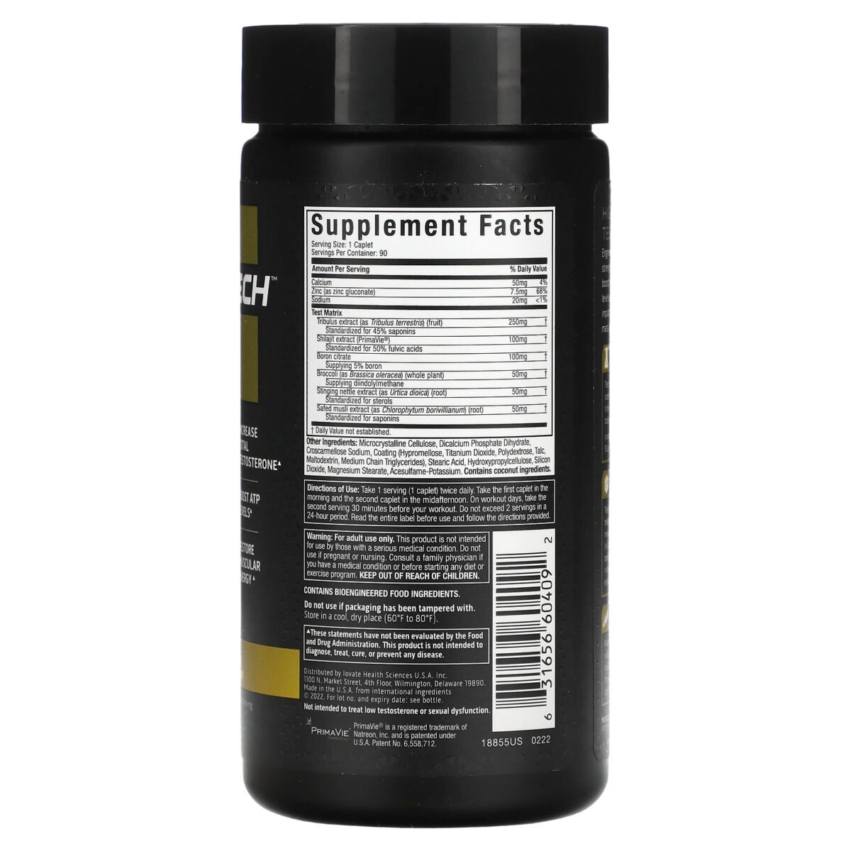 MuscleTech, Test HD, 90 Capsules, 30 Serv - Image 2