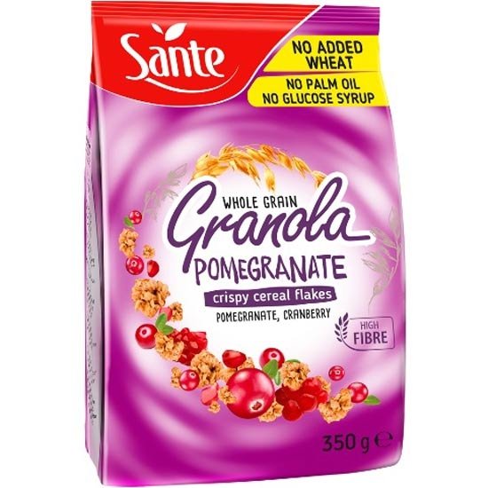 Sante - Granola With Pomegranate, 350g رمان سانتي جرانولا