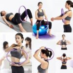 Yoga Pilates Ring - Fitness Yoga Circle Body Building - Blue - حلقة يوجا بيلاتيس - دائرة يوجا للياقة البدنية وكمال الأجسام - أزرق - Image 2
