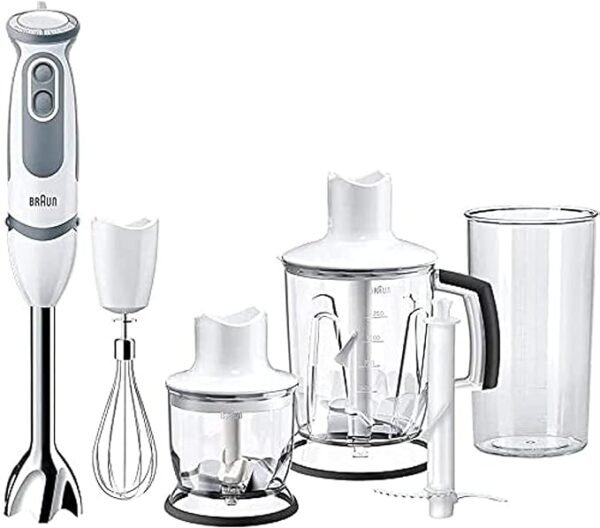 Braun - MultiQuick 5245 Vario Hand Blender With Attachments - White - براون - خلاط يدوي مالتي كويك 5 فاريو مع الملحقات - أبيض