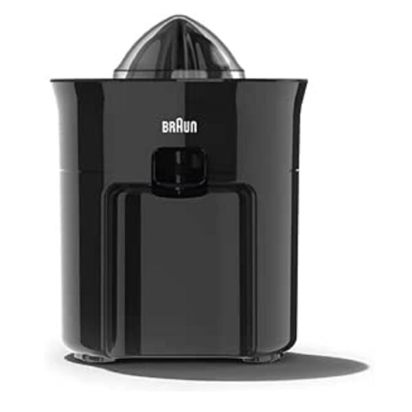 Braun CJ3050 TributeCollection Citrus Juicer, 60 Watts, Direct serve into Glass, Anti-Drip Spout, Black, 100 Years Limited Edition -عصارة يدوية كهربائية