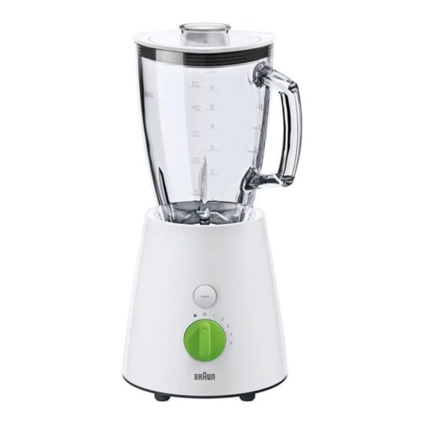 Braun JB3060 Tribute Collection Blender with Glass Jug, 800 Watts - White - خلاط براون تريبيوت كوليكشن مع إبريق زجاجي،