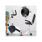 Horizontal Magnetic Control Recumbent Exercise Bike 8-Levels Resistance 100KG- Black - Image 3