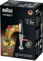 Braun MultiQuick 7 Hand blender MQ7075X, Black, 1000W, Mixer, ActiveBlade System, EasyClick Plus System, Splash Control, International Warranty-خلاط يدوي مالتي كويك 7 بقدرة 1000 واط - Image 6