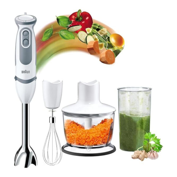 Braun 0.6 Litre Multi Quick 5V Hand Blender with Splash Control Technology | Model No MQ5235WH, International Warranty - خلاط يدوي مالتي كويك 5 فولت