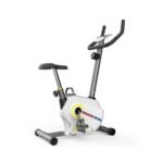 Magnetic Exercise Bike With Hand Pulse, 100 KG - White/Yellow