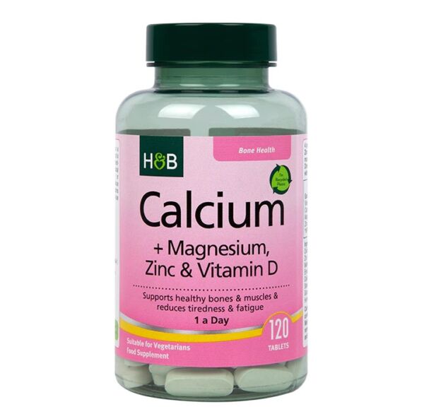 Calcium Magnesium Vitamin D & Zinc 120 Tablets