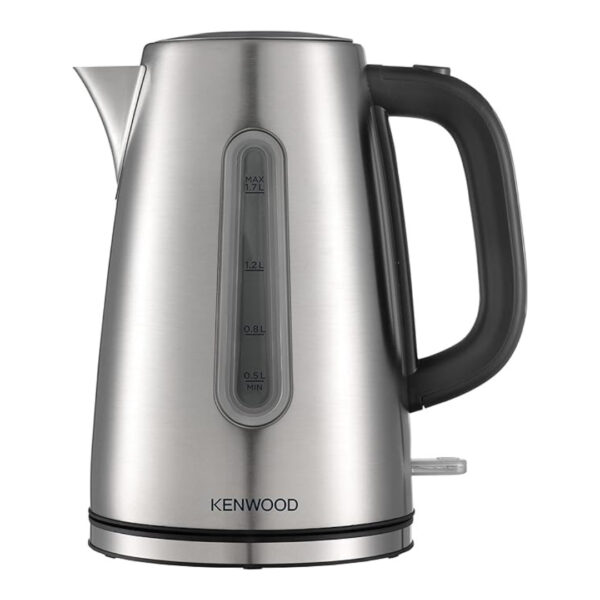 Kenwood Stainless Steel Kettle 1.7L Cordless Electric With Auto Shut-Off & Removable Mesh Filter Silver/Black