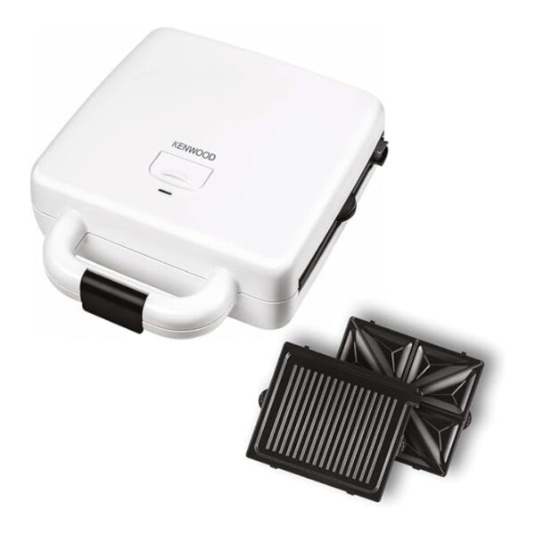 Kenwood smp94 sandwich maker, 2 in 1 - white- international warranty ماكينة صنع الساندويتشات
