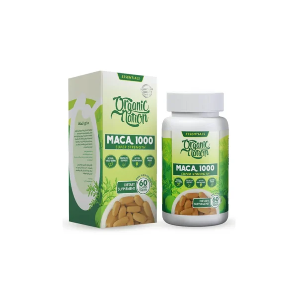 Organic Nation Maca – 1000mg – 60Tab – 30Serv