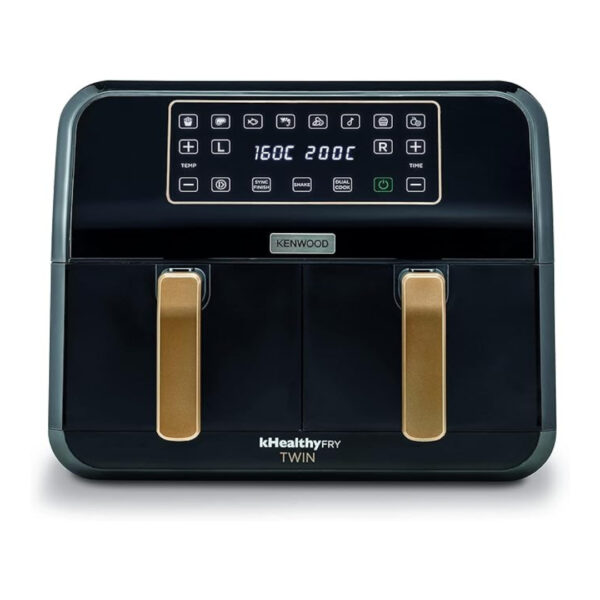 KENWOOD Digital Twin Air Fryer 1.7KG+1.7KG 4L+4L XXXL HFP70.000BK Black]