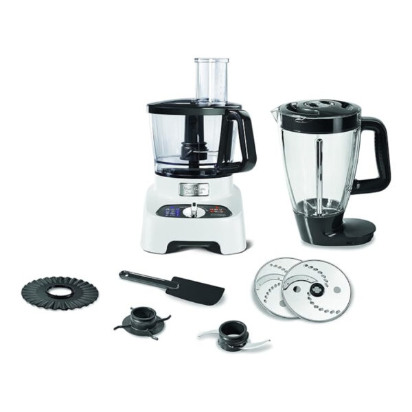 Moulinex Double Force Food Processor, 1000 Watt, 27 Functions, Black / White - FP823125 محضر طعام من دبل فورس من مولينكس