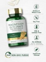 Carlyle Magnesium Glycinate with Ashwagandha 2740mg 120 Cap - Image 6