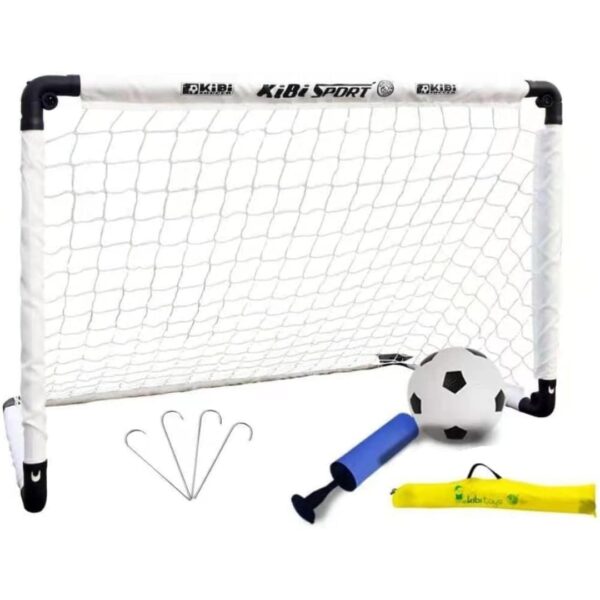 Kibi Portable Folding Youth Soccer Goal Set With Carrying Bag