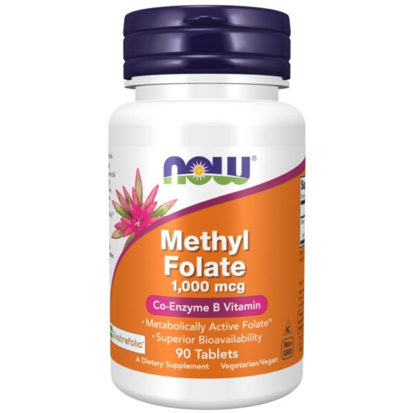 Now Methyl Folate 1000 mcg 90 Tablets