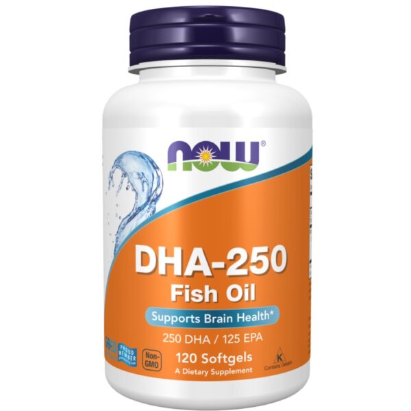Now DHA-250 Fish Oil 120 Softgels