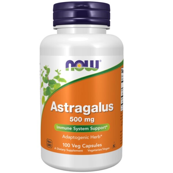Now Astragalus 500 mg 100 Veg Capsules