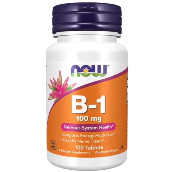 Now Vitamin B-1 100 mg 100 Tablets