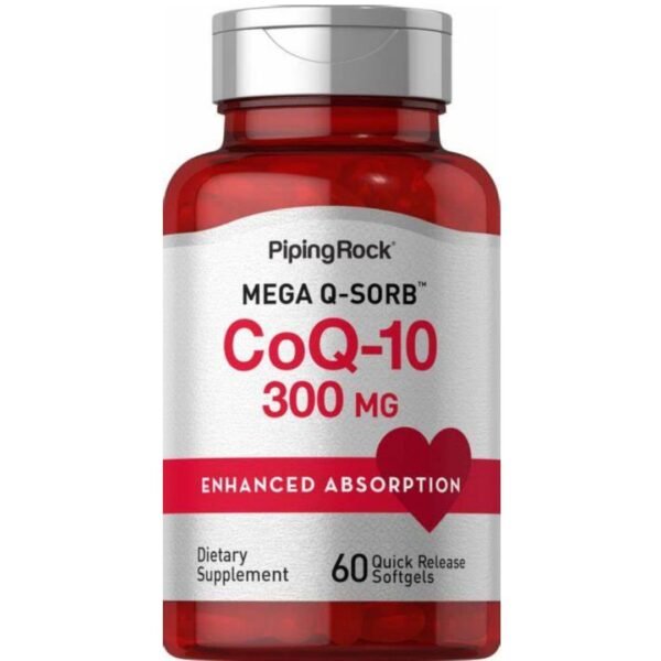 Piping Rock CoQ  300 mg  60 Quick  Softgels