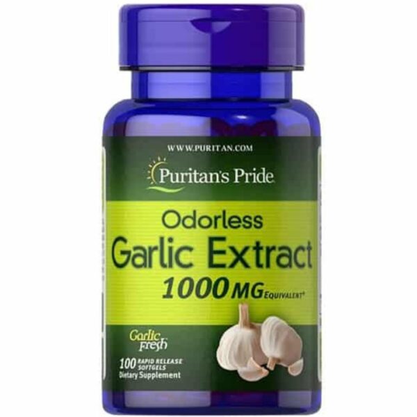Puritan's Pride Odorless Garlic Extract 1000 Mg 100 Cap