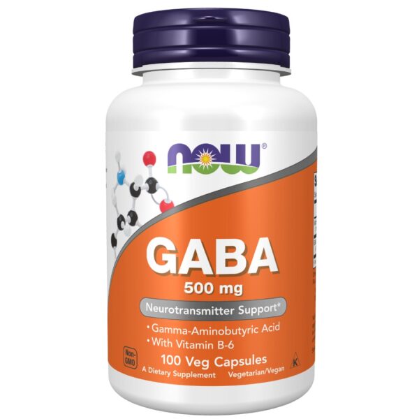 Now GABA 500 mg 100 Veg Capsules