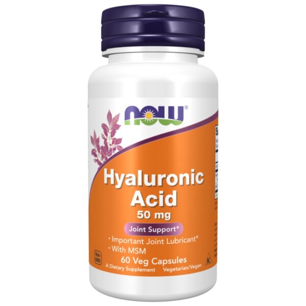Now Hyaluronic Acid 50 mg 60 Veg Capsules