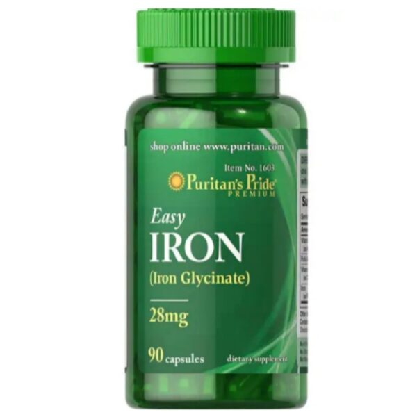 Puritan's Pride Easy Iron 28 mg 90 Capsules