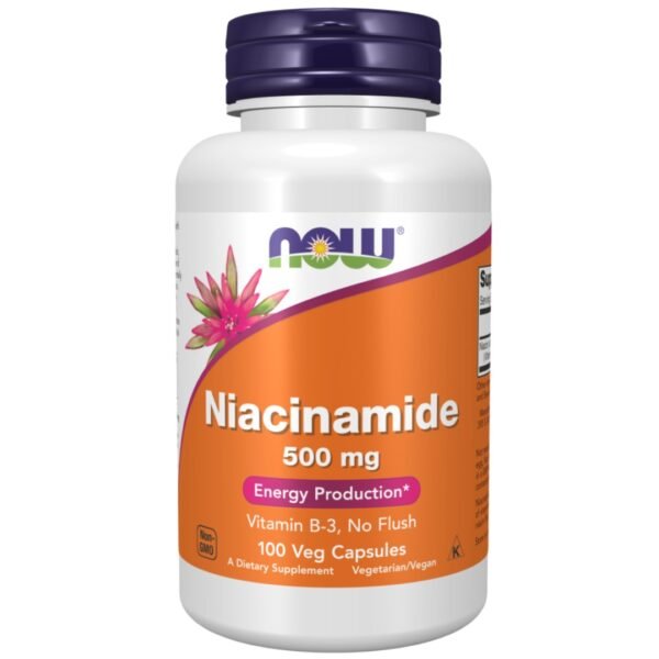 Now Niacinamide B-3 500 mg 100 Veg Capsules