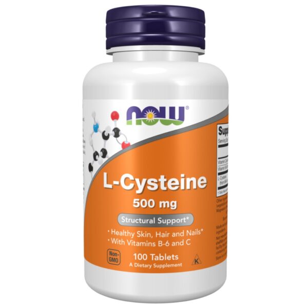 Now L-Cysteine 500 mg 100 Tablets