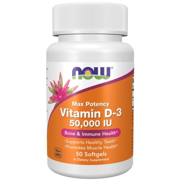 Now Vitamin D-3 50,000 IU 50 Softgels