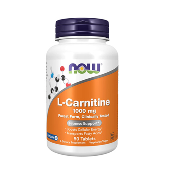 Now L Carnitine 1000mg 50 Tablets