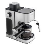 Zanussi ZES-485 Espresso/Cappuccino Maker (0.24 L / 4 Cups) - Black/Stainless Steel زانوسي ماكينة تحضير الاسبريسو والكابتشينو - Image 2