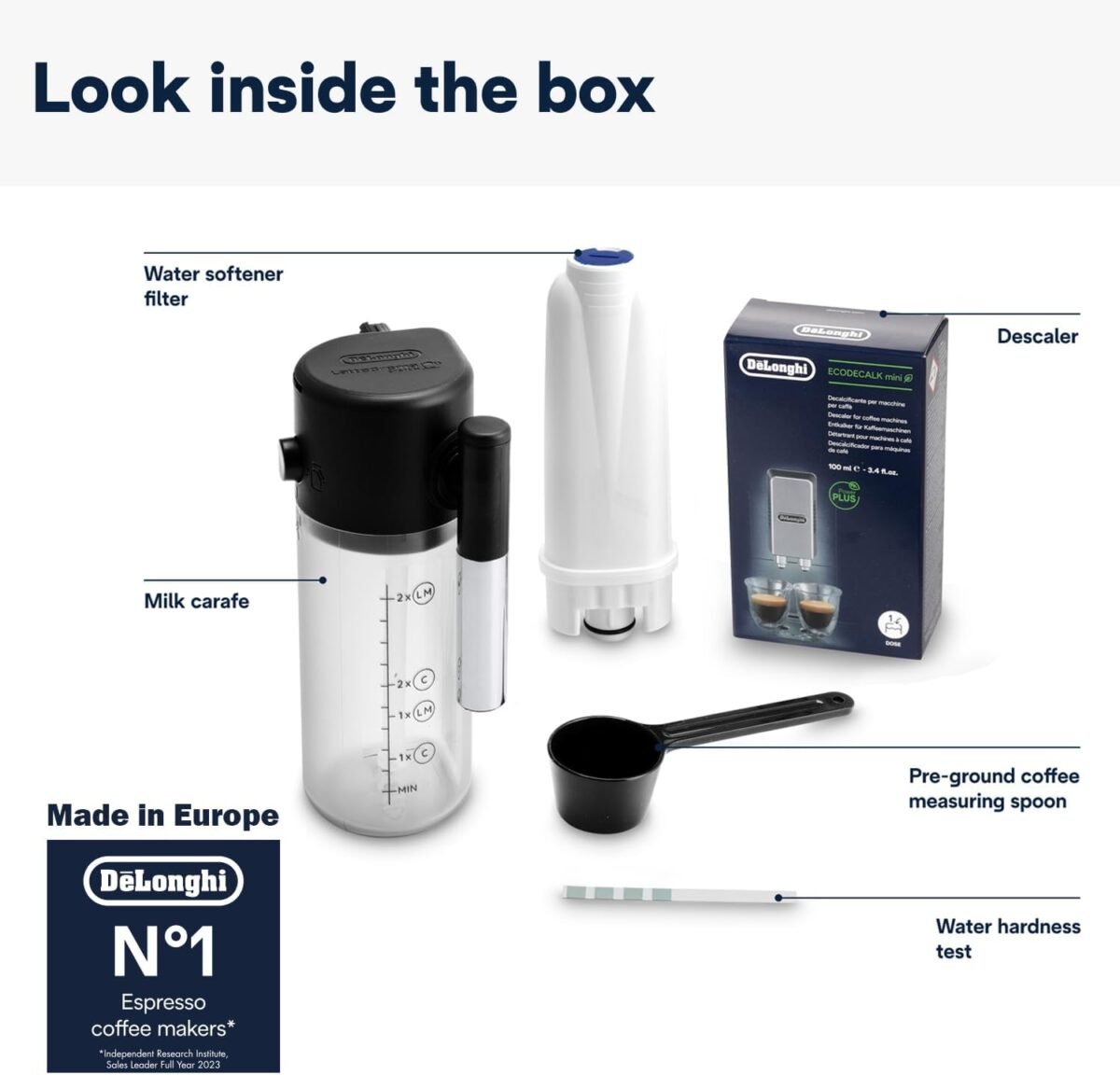 De'Longhi Magnifica Evo Automatic Bean To Cup Espresso Machine - 7 Hot Drinks - ECAM290.81.TB - Image 3