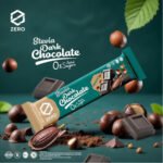 Zero Stevia Dark Chocolate With Hazelnut 25g.