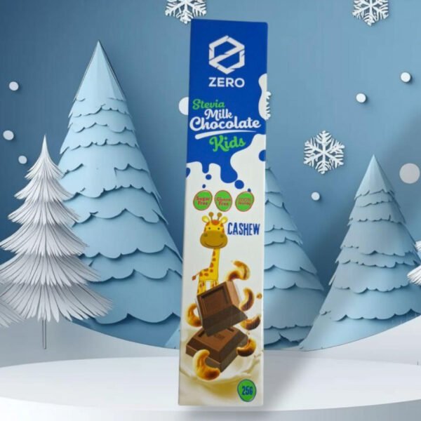 Zero Kids Stevia Milk Chocolate With Cashew 25g.