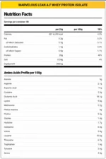 Marvelous LEAN A.F Whey Protein Isolate 2KG. - Image 3
