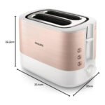 Philips Viva Collection Toaster, Rose Gold, White HD2637/11محمصة خبز - Image 5