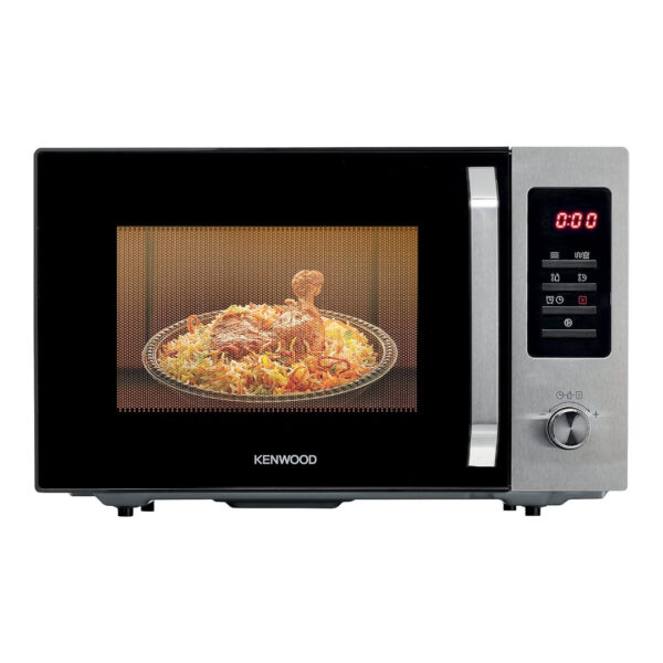 Kenwood 30l microwave oven with grill, digital display black/silver
