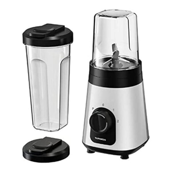 TORNADO Personal Blender 320 Watt, 0.6 Liter Capacity With 0.3 Liter Extra Jug, PB-320T White Color  خلاط للاستخدام الشخصي