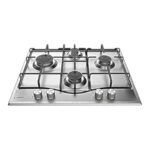 Ariston PCN 642 IX/A Built-in Gas Hob 60 CM, Stainless Steel - Silver موقد غاز مدمج 60 سم ستانلس