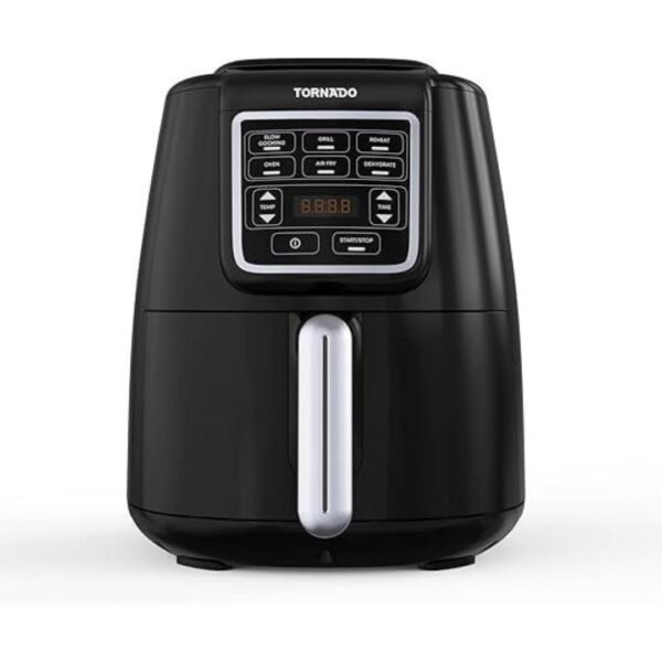 Tornado TORANDO Air Fryer 1550 Watt 4 Liter Black x Silver THF-1554D-XL-BS
