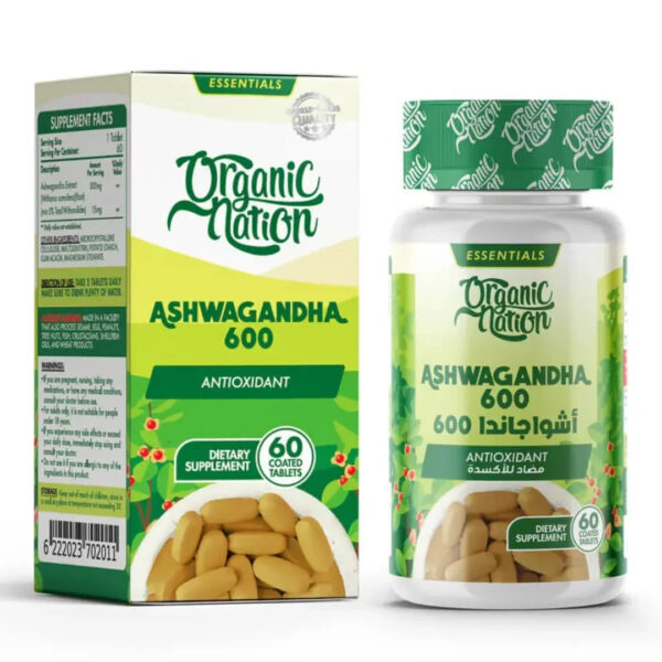 Organic Nation Ashwagandha 600 - 60Tabs
