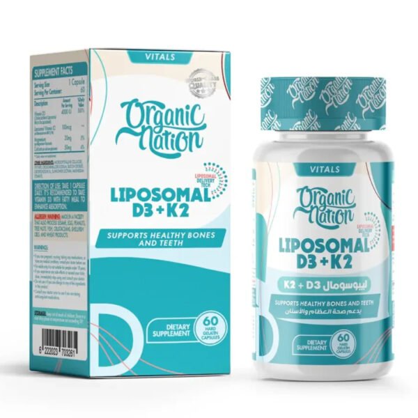 Organic Nation Liposomal D3+K2 - 60Caps